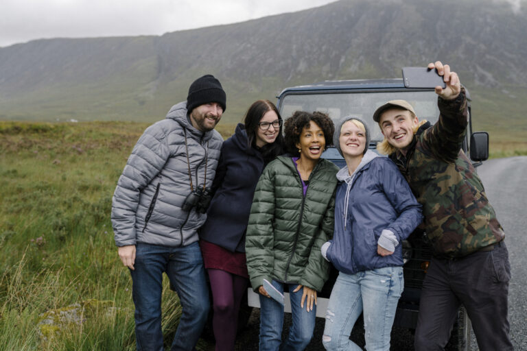 group-of-friends-taking-a-selfie-at-glen-etive-scotland-2